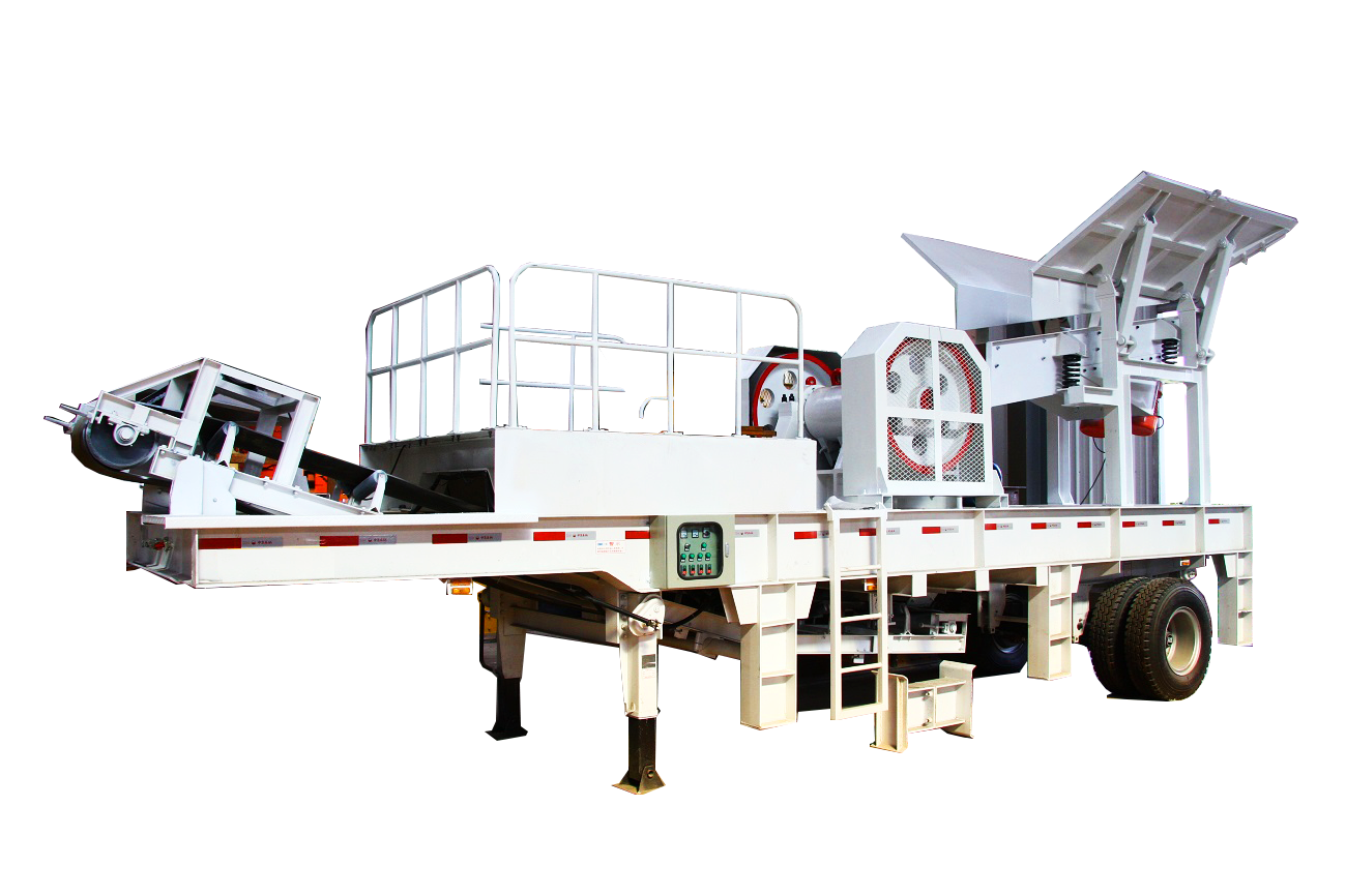 Tire-Type Mobile Jaw Crusher Station